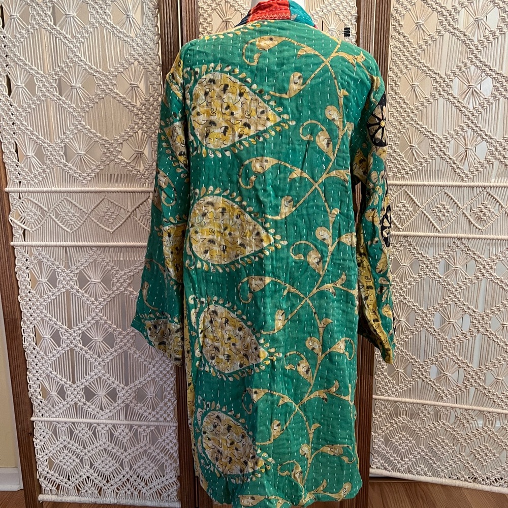 Kantha Reversible Kimono Jacket - Picture 4 of 8